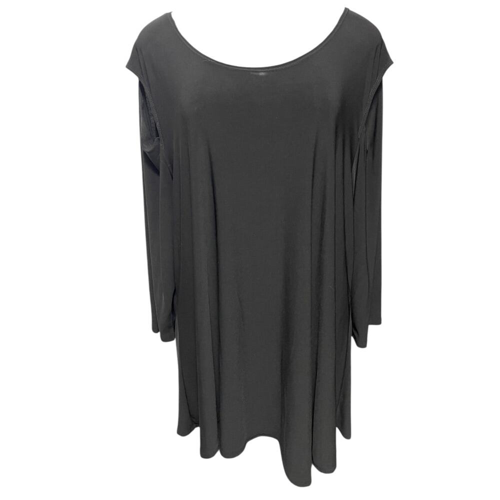 1XL Come N See Cold Shoulder Black Pullover Top Shirt Womens